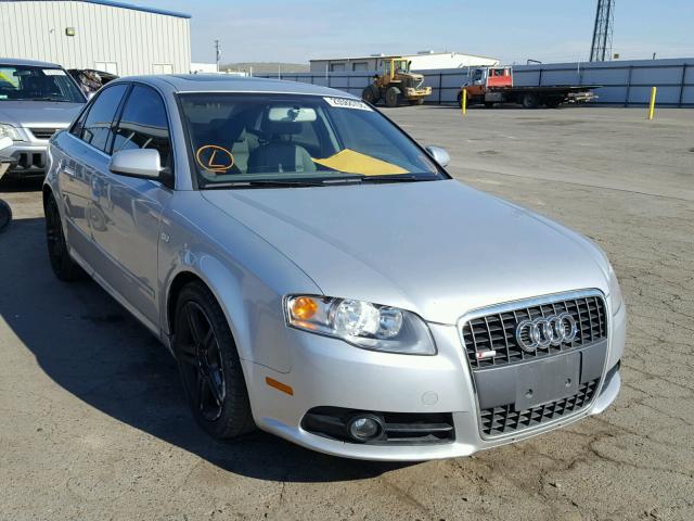 WAUDF78E48A091690 - 2008 AUDI A4 2.0T QU SILVER photo 1