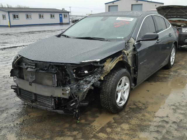1G1ZB5ST6HF162089 - 2017 CHEVROLET MALIBU LS ნაცრისფერი ფოტო 2