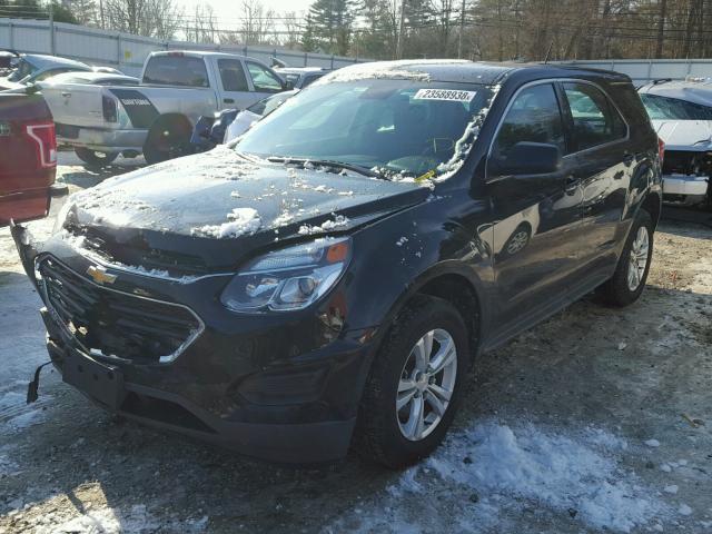 2GNALBEK7H1605223 - 2017 CHEVROLET EQUINOX LS BLACK photo 2