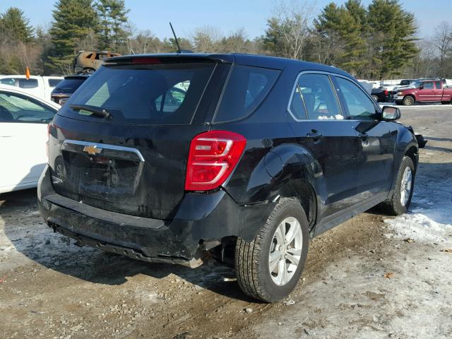 2GNALBEK7H1605223 - 2017 CHEVROLET EQUINOX LS BLACK photo 4