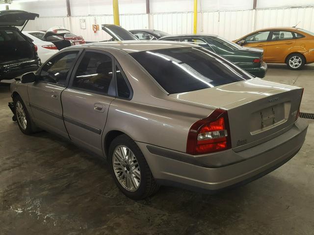 YV1TS91D821248615 - 2002 VOLVO S80 T6 TUR TAN photo 3