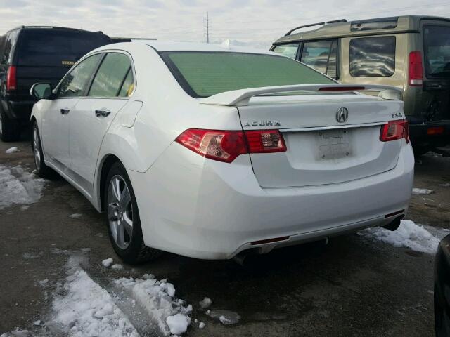 JH4CU2F48CC027231 - 2012 ACURA TSX WHITE photo 3