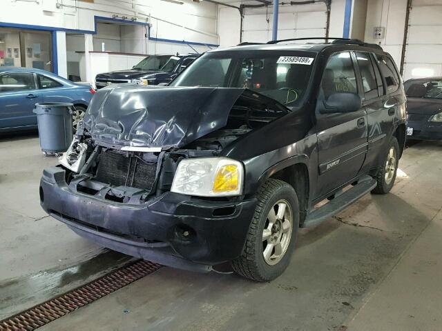 1GKDT13S022329658 - 2002 GMC ENVOY BLACK photo 2