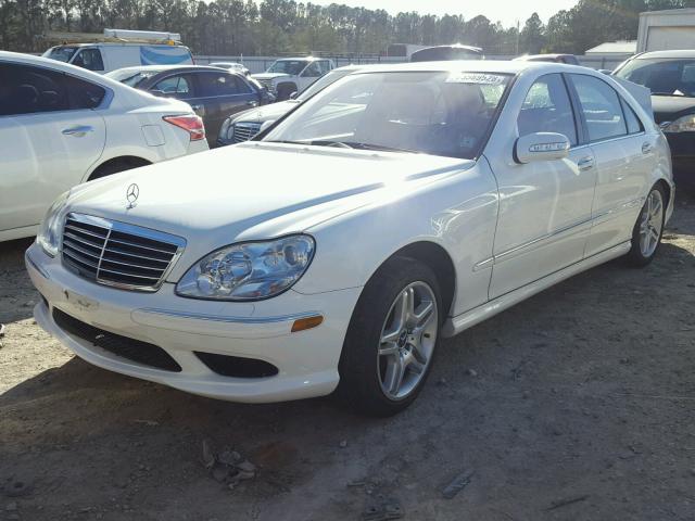 WDBNG70J36A475159 - 2006 MERCEDES-BENZ S 430 WHITE photo 2