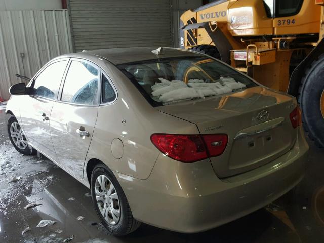 KMHDU4AD3AU149636 - 2010 HYUNDAI ELANTRA BL TAN photo 3