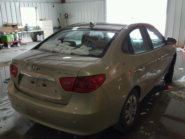 KMHDU4AD3AU149636 - 2010 HYUNDAI ELANTRA BL TAN photo 4