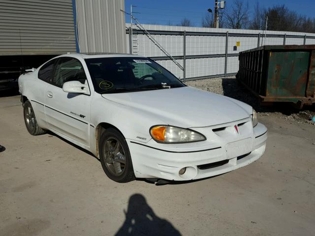 1G2NW12E21M594415 - 2001 PONTIAC GRAND AM G WHITE photo 1