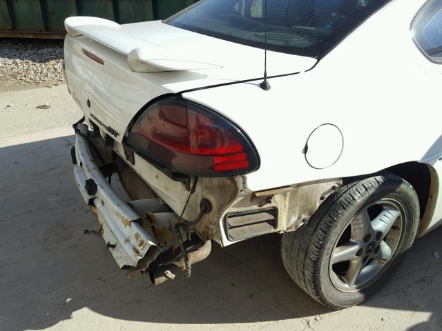 1G2NW12E21M594415 - 2001 PONTIAC GRAND AM G WHITE photo 9