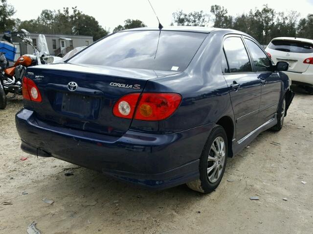 1NXBR32E23Z181412 - 2003 TOYOTA COROLLA CE BLUE photo 4