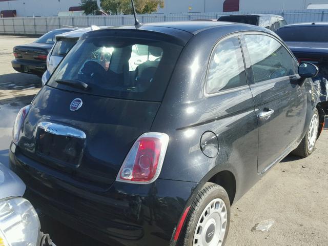 3C3CFFAR0FT537222 - 2015 FIAT 500 POP BLACK photo 4