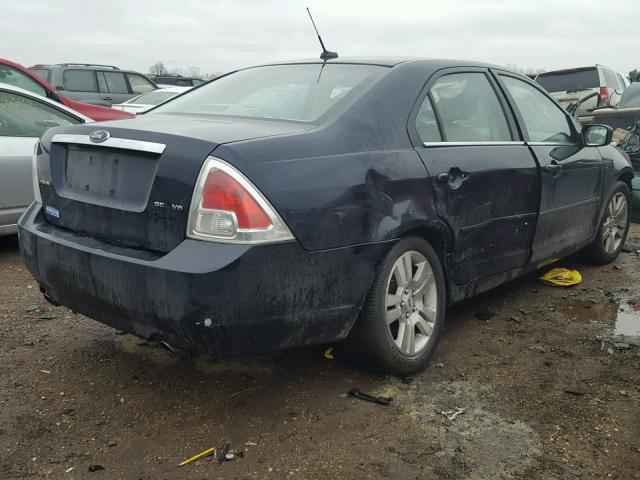 3FAHP08158R163434 - 2008 FORD FUSION SEL BLUE photo 4