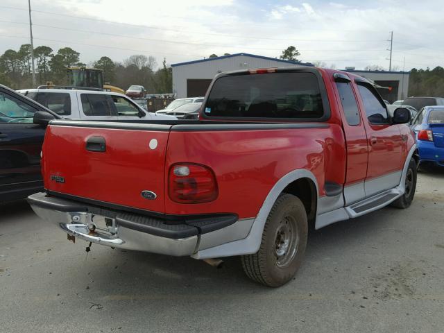 1FTZX0722YKA15559 - 2000 FORD F150 RED photo 4