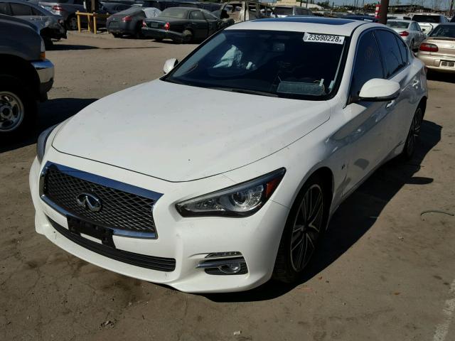 JN1BV7AP7FM330303 - 2015 INFINITI Q50 BASE Blanco foto 2