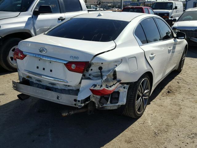 JN1BV7AP7FM330303 - 2015 INFINITI Q50 BASE Blanco foto 4