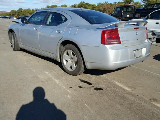 2B3KA43R28H102027 - 2008 DODGE CHARGER SILVER photo 3