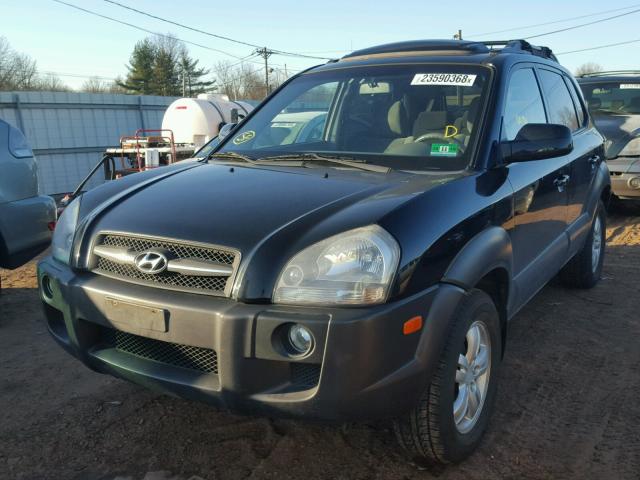 KM8JN12D57U626458 - 2007 HYUNDAI TUCSON SE BLACK photo 2