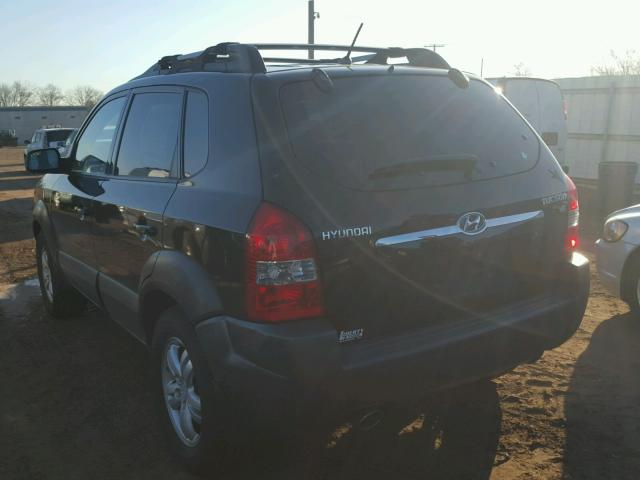 KM8JN12D57U626458 - 2007 HYUNDAI TUCSON SE BLACK photo 3