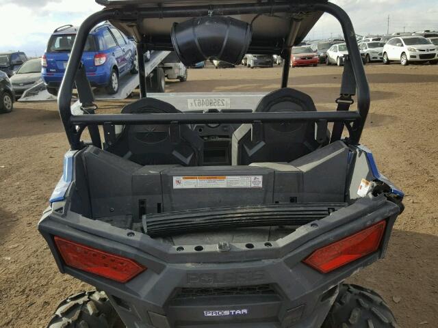 3NSVAE877FF441358 - 2015 POLARIS RZR 900 EP BLUE photo 6