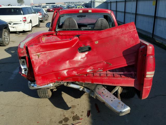 1B7FL26P3WS622316 - 1998 DODGE DAKOTA RED photo 6