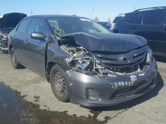 2T1BU4EE4CC868201 - 2012 TOYOTA COROLLA BA GRAY photo 1