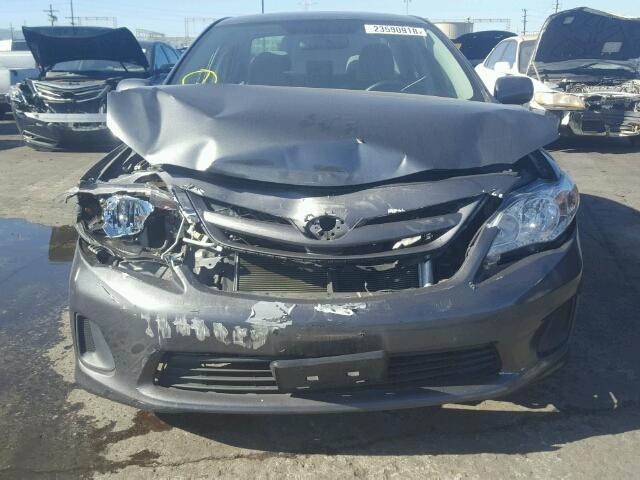 2T1BU4EE4CC868201 - 2012 TOYOTA COROLLA BA GRAY photo 9