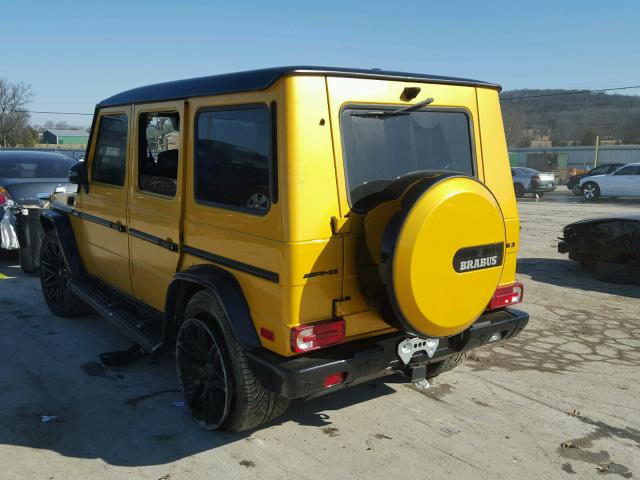 WDCYC7DF1GX246097 - 2016 MERCEDES-BENZ G 63 AMG YELLOW photo 3