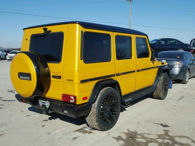 WDCYC7DF1GX246097 - 2016 MERCEDES-BENZ G 63 AMG YELLOW photo 4