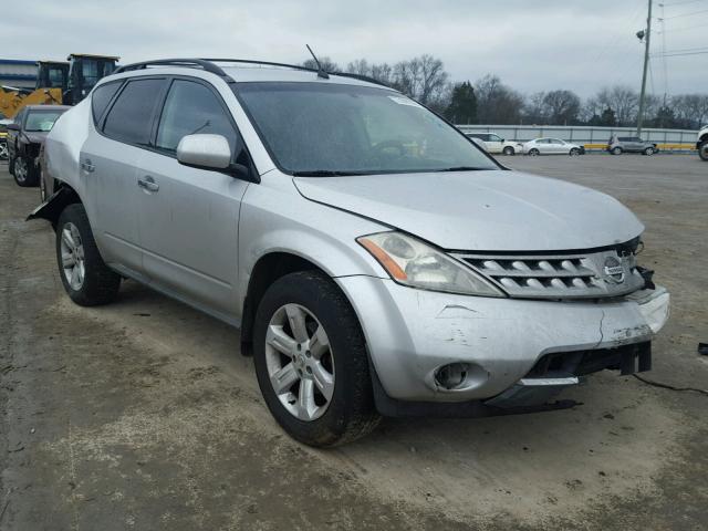 JN8AZ08T16W423446 - 2006 NISSAN MURANO SL SILVER photo 1