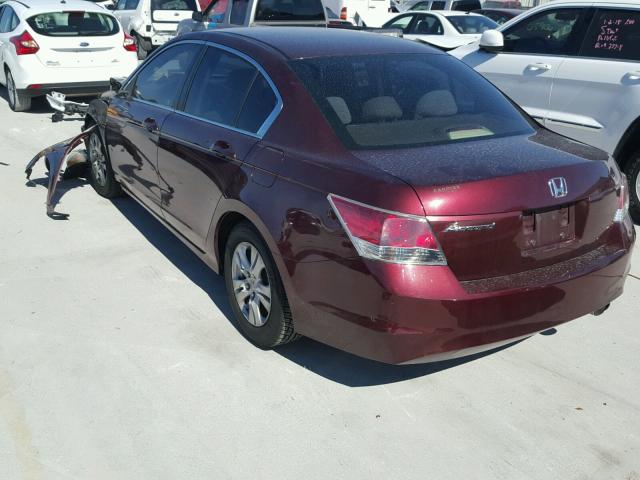 1HGCP2F4XAA084758 - 2010 HONDA ACCORD LXP MAROON photo 3