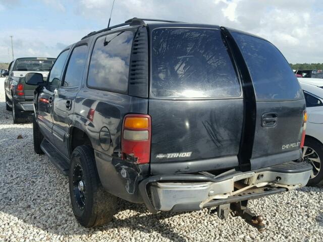 1GNEC13TX1J126104 - 2001 CHEVROLET TAHOE C150 BLACK photo 3