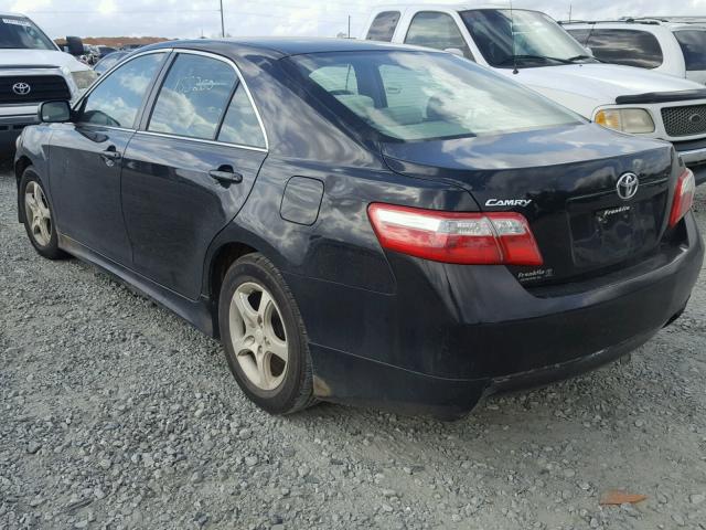 4T1BE46K49U316416 - 2009 TOYOTA CAMRY BASE BLACK photo 3