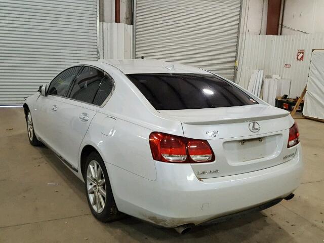 JTHBE96S270008276 - 2007 LEXUS GS 350 WHITE photo 3