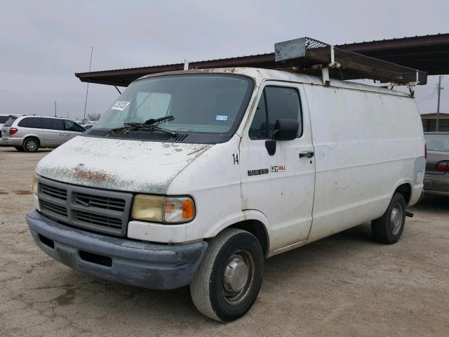 2B7HB21X2RK547383 - 1994 DODGE RAM VAN B2 WHITE photo 2