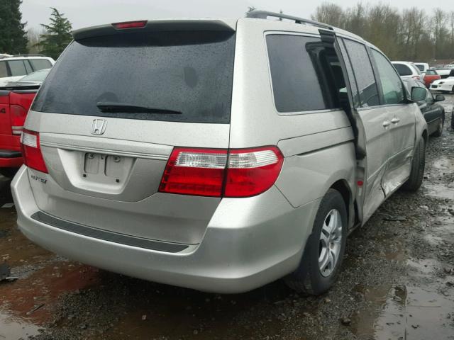 5FNRL386X6B458972 - 2006 HONDA ODYSSEY EX SILVER photo 4