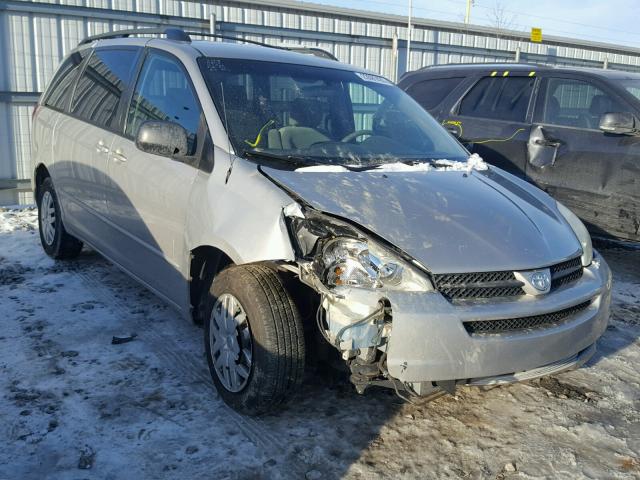 5TDZA23C55S342845 - 2005 TOYOTA SIENNA CE SILVER photo 1