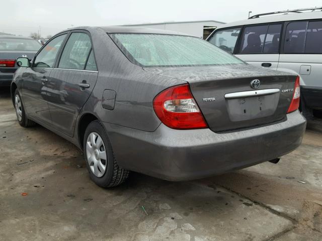 4T1BE32K43U749547 - 2003 TOYOTA CAMRY LE GRAY photo 3