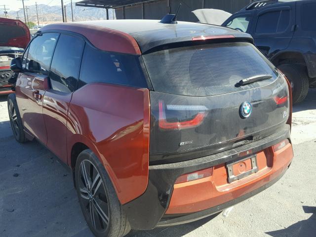 WBY1Z4C55FV502862 - 2015 BMW I3 REX ORANGE photo 3