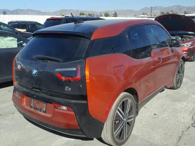 WBY1Z4C55FV502862 - 2015 BMW I3 REX ORANGE photo 4