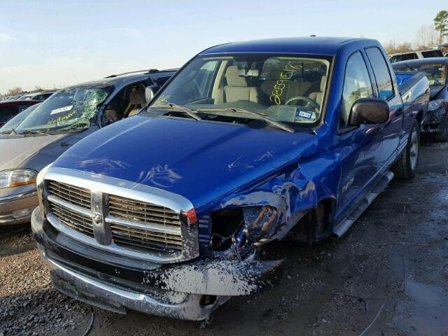 1D7HA18248J137207 - 2008 DODGE RAM 1500 S BLUE photo 2