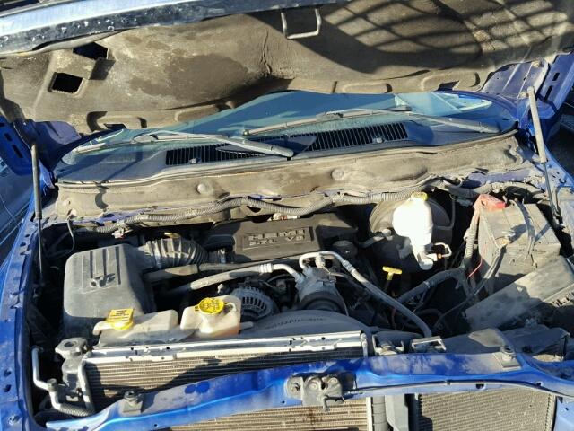 1D7HA18248J137207 - 2008 DODGE RAM 1500 S BLUE photo 7