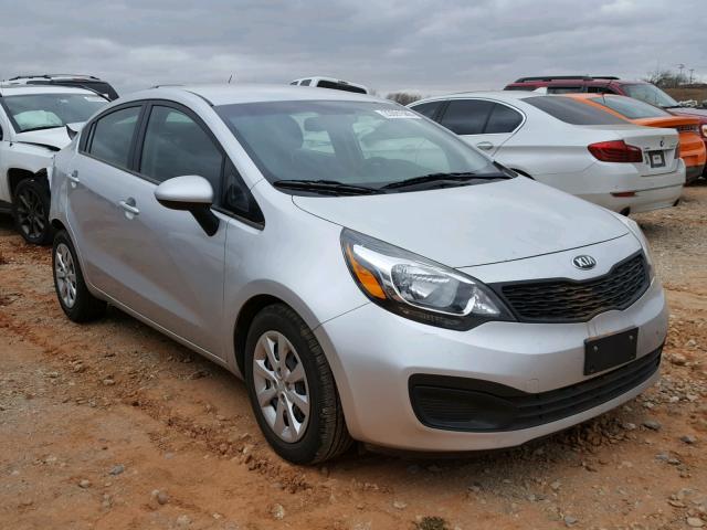 KNADM4A33E6371287 - 2014 KIA RIO LX SILVER photo 1