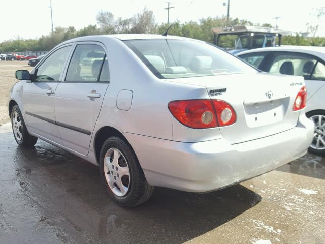 2T1BR32E57C717177 - 2007 TOYOTA COROLLA CE SILVER photo 3