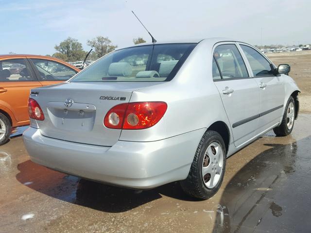 2T1BR32E57C717177 - 2007 TOYOTA COROLLA CE SILVER photo 4