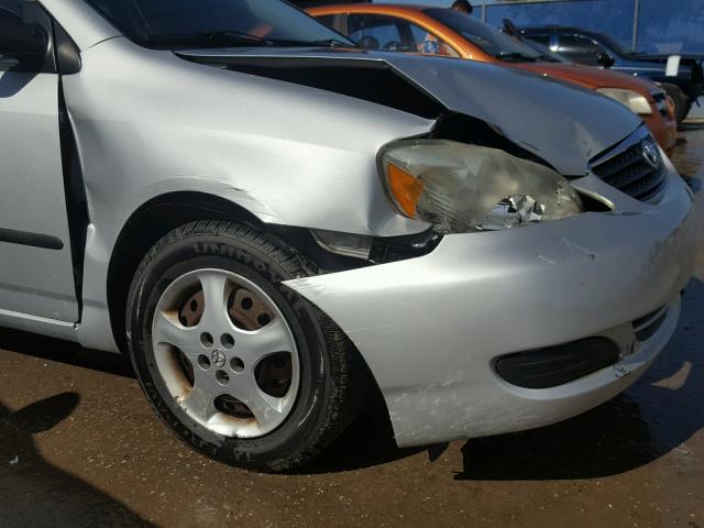 2T1BR32E57C717177 - 2007 TOYOTA COROLLA CE SILVER photo 9