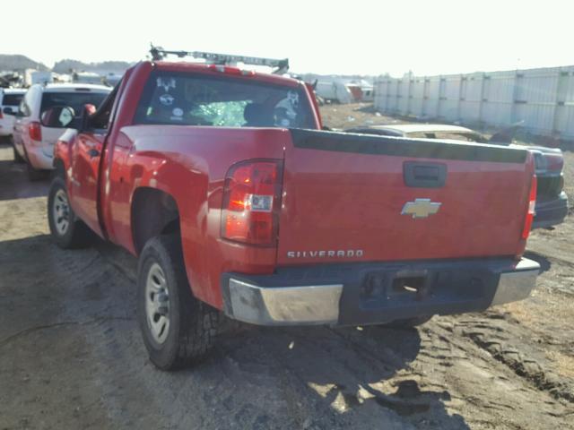 1GCEC14X38Z208777 - 2008 CHEVROLET SILVERADO RED photo 3