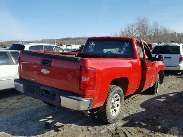 1GCEC14X38Z208777 - 2008 CHEVROLET SILVERADO RED photo 4