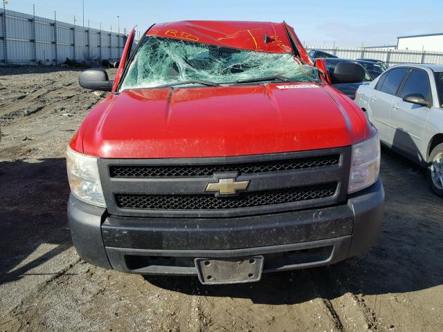 1GCEC14X38Z208777 - 2008 CHEVROLET SILVERADO RED photo 7