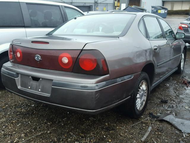 2G1WF55K919345656 - 2001 CHEVROLET IMPALA BROWN photo 4