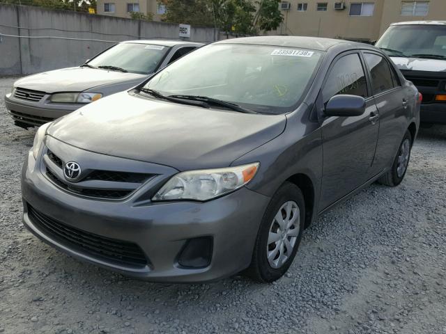 JTDBU4EE4BJ100477 - 2011 TOYOTA COROLLA BA GRAY photo 2