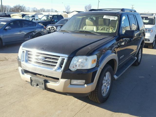 1FMEU64E76UA81532 - 2006 FORD EXPLORER E BLACK photo 2